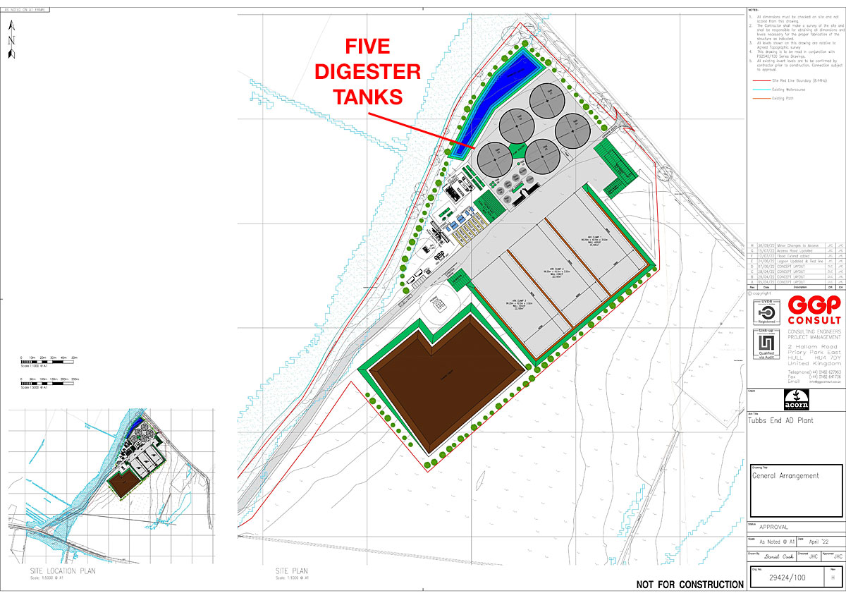 Hardwick Energy AD Plant site plan